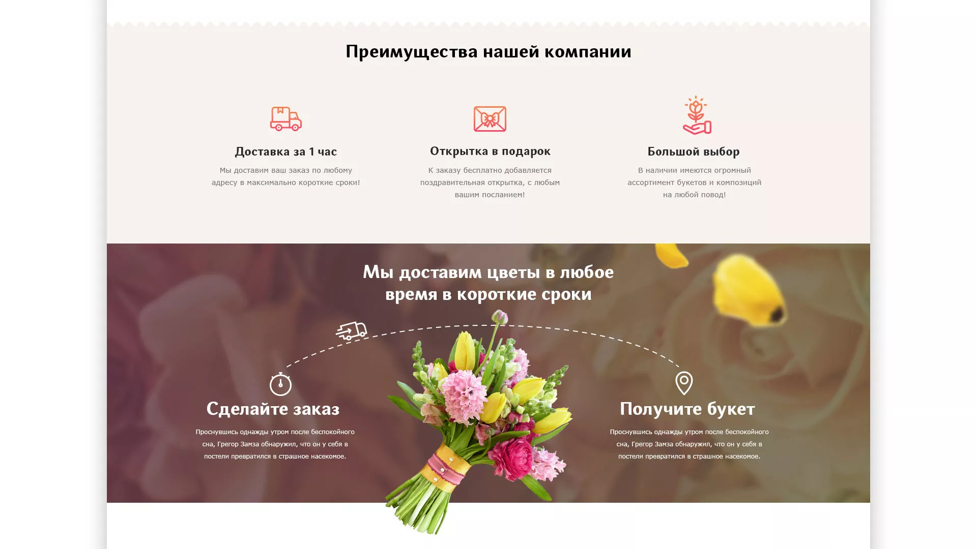 Создание интернет-магазина «Букет-онлайн» по цветам в Болотном